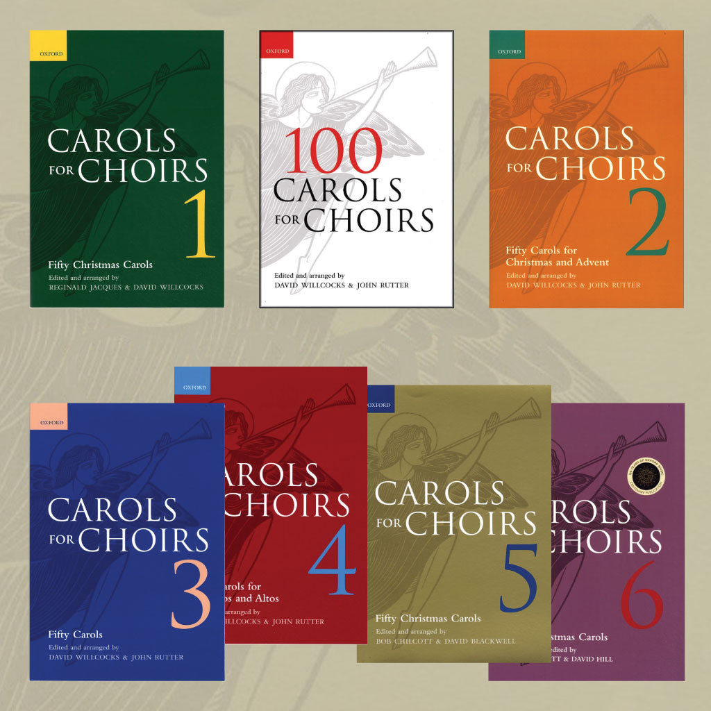 7 of the books in the series, Carols for Choirs books 1 to 6 plus 100 Carols for Choirs