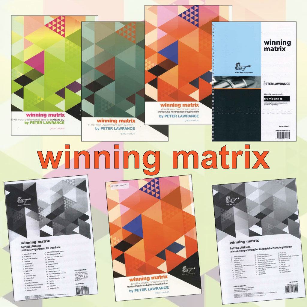 Winning Matrix Brass Music Books | Brass Wind