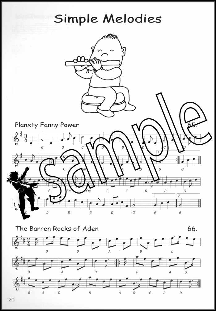 2nd sample page from Easy Peasy Tunes Music Book