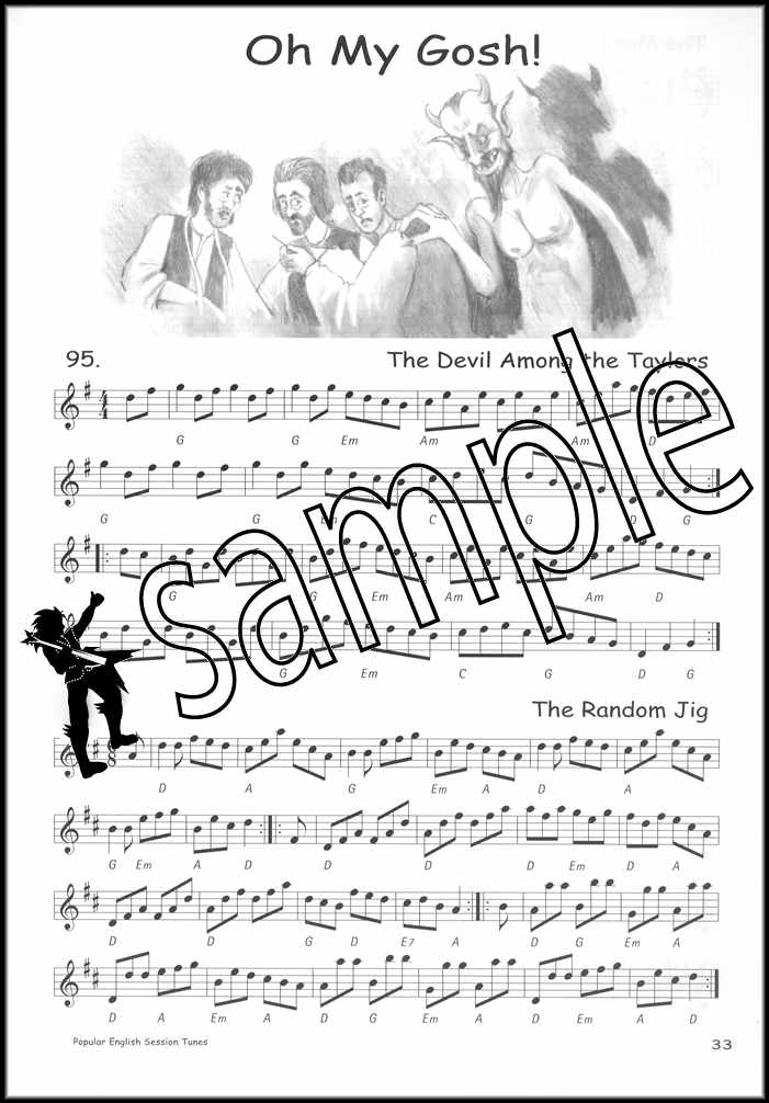 3rd sample page from Popular English Session Tunes Music Book