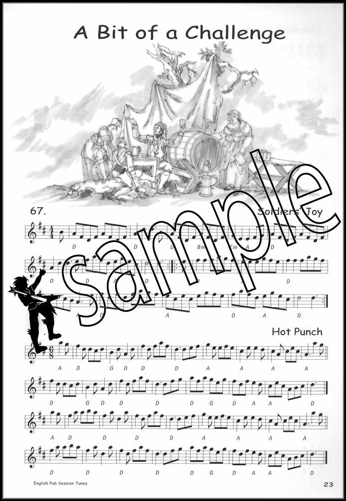 2nd sample page from English Pub Session Tunes Music Book