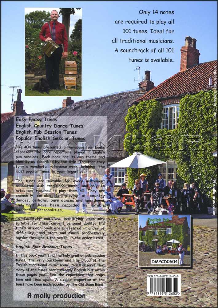 back cover of English Pub Session Tunes Music Book