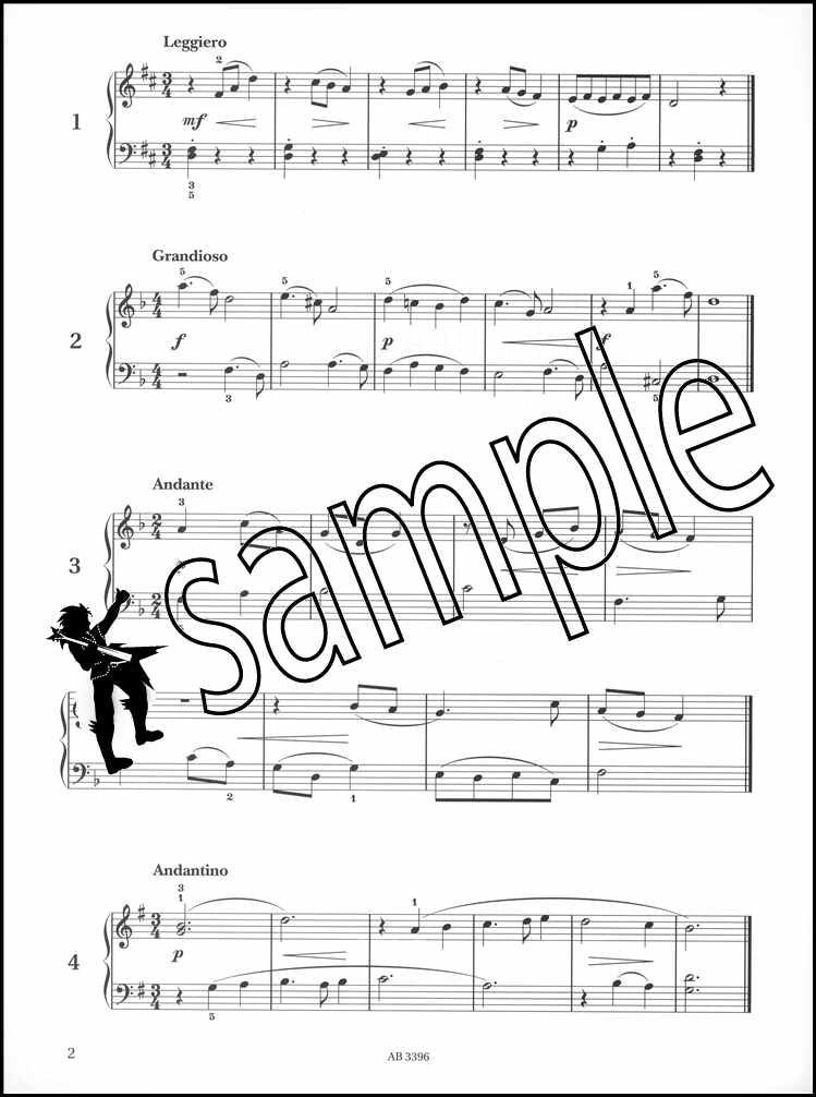 1st sample page from ABRSM Piano Specimen Sight-Reading Tests Grade 3