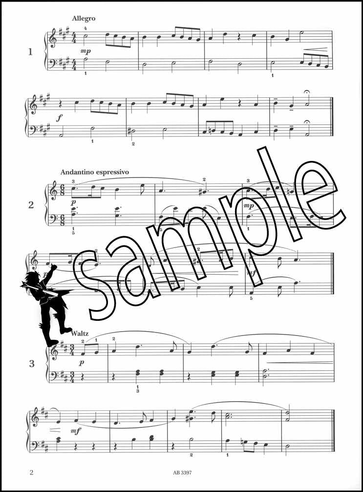 1st sample page from ABRSM Piano Specimen Sight-Reading Tests Grade 4