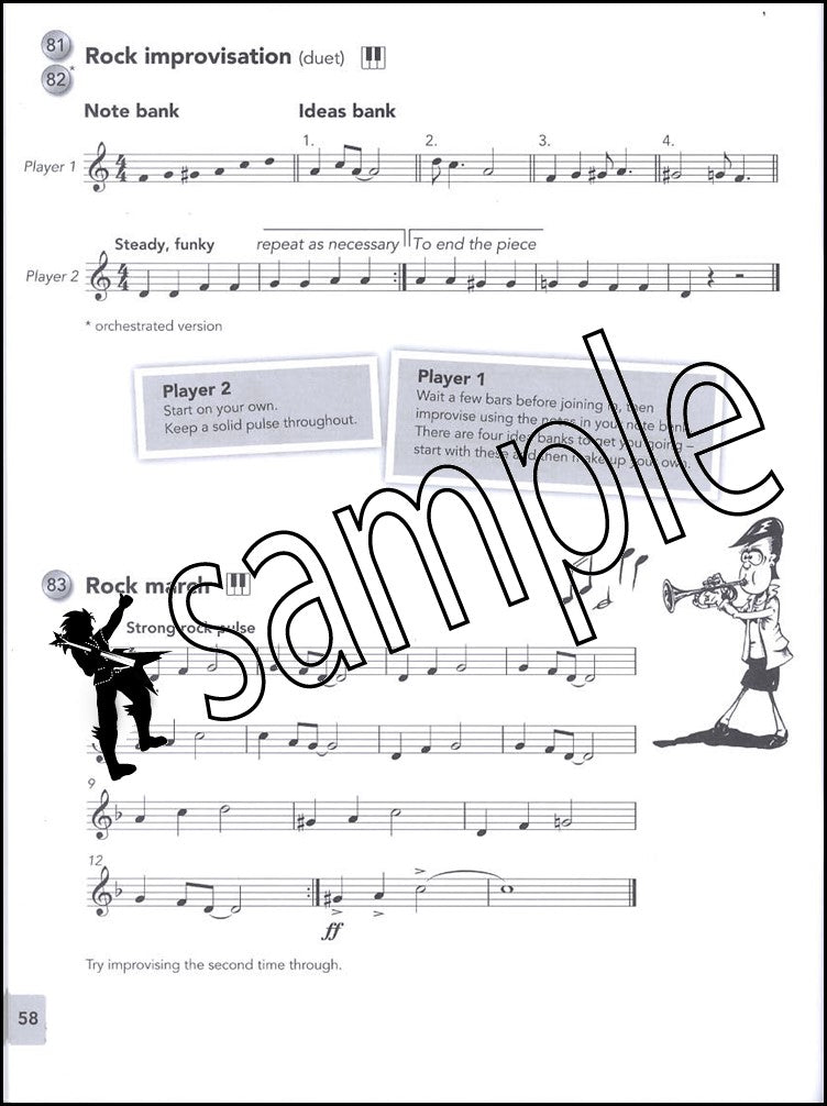 3rd sample page from John Miller's Trumpet Basics