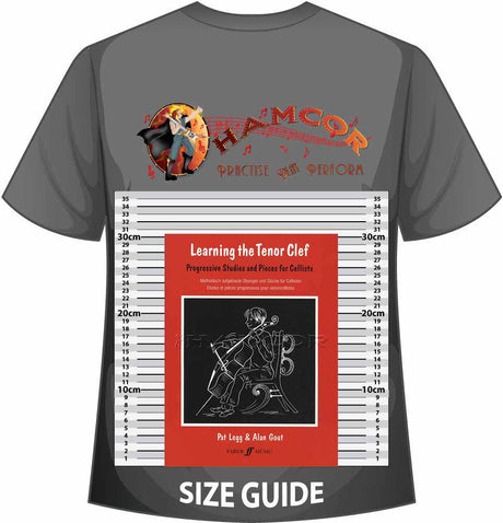 front cover of Learning The Tenor Clef on a size guide