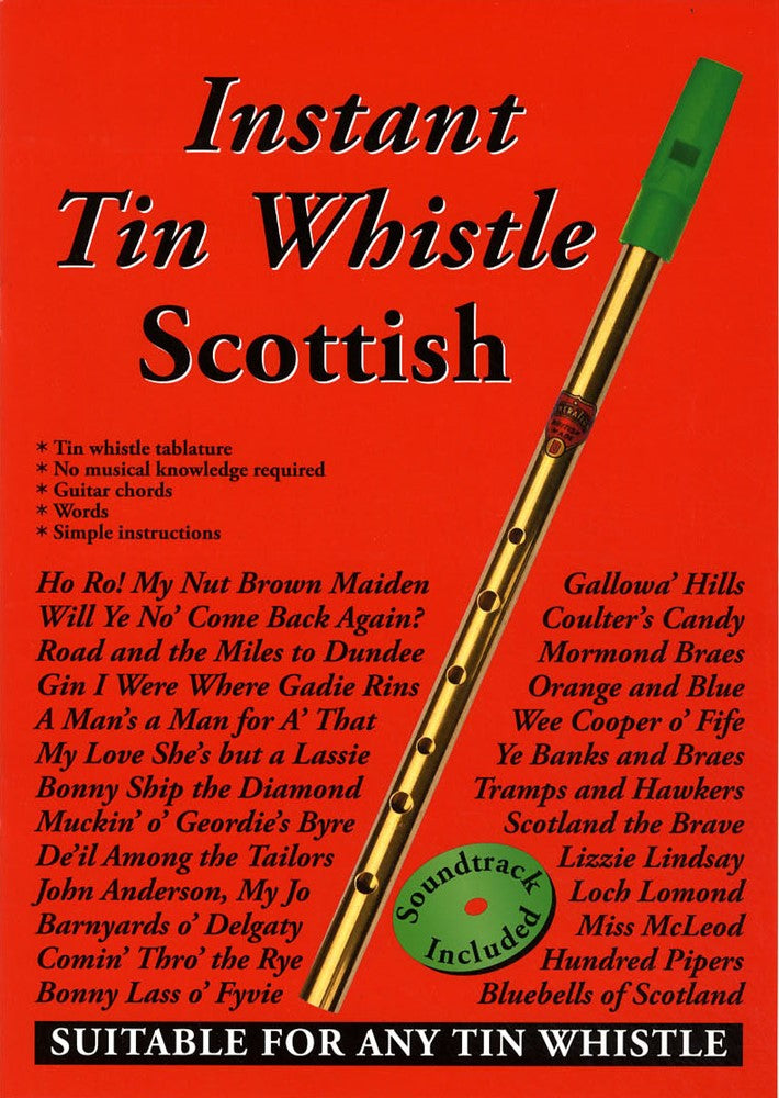 front cover of Instant Tin Whistle Scottish Book/CD