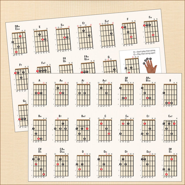 front cover of Left Hand Guitar Chord Chart Compact A5 Edition