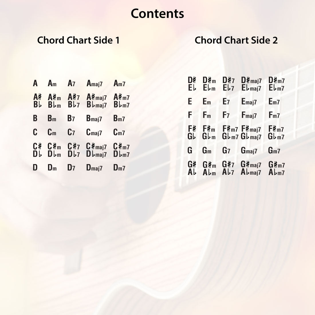 3rd sample page from Ukulele Chord Chart Compact A5 Edition