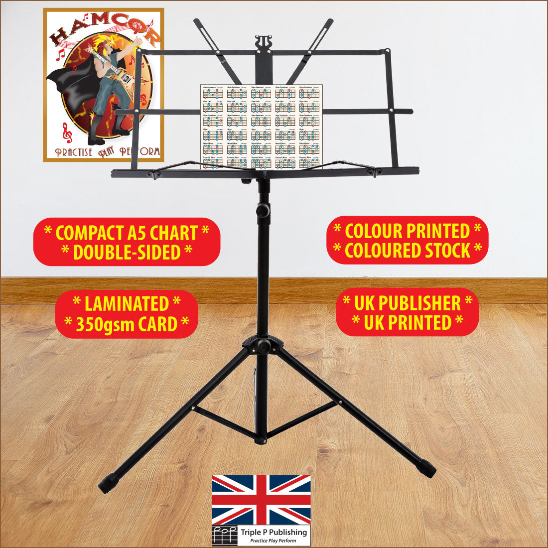 Compac Chart Ukulele Scale Chart Compact A5 Edition – We Sell Music Books
