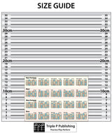 Image of the chart with a measured backdrop so you can see the size at a glance