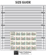 Image of the chart with a measured backdrop so you can see the size at a glance