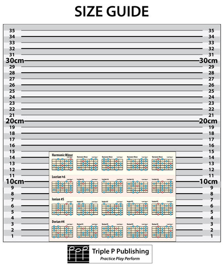 Image of the chart with a measured backdrop so you can see the size at a glance