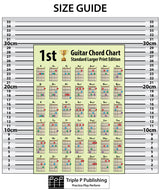Chord chart sitting on a size chart