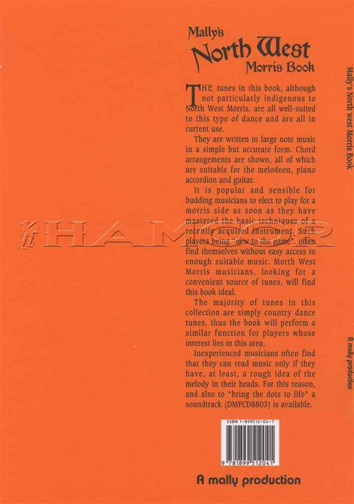 back cover of Mally's North West Morris Book