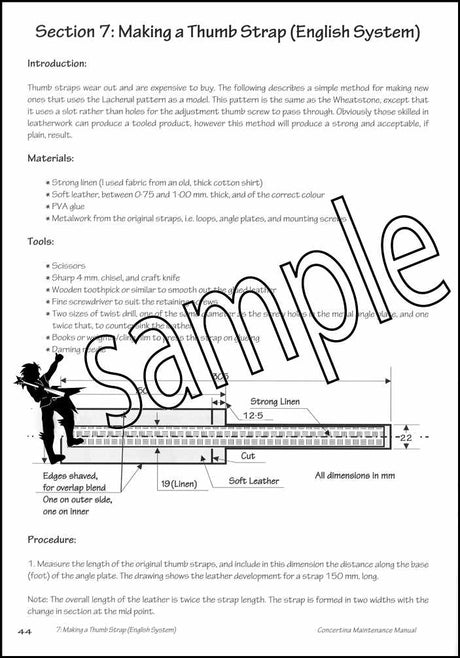 3rd sample page from The Concertina Maintenance Manual