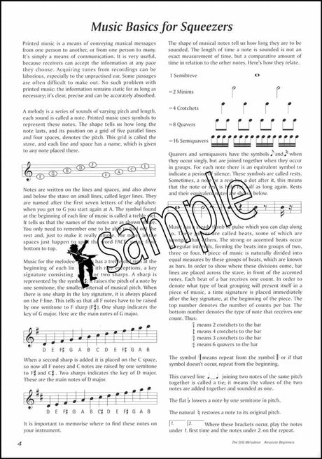 1st sample page from The D/G Melodeon Absolute Beginners