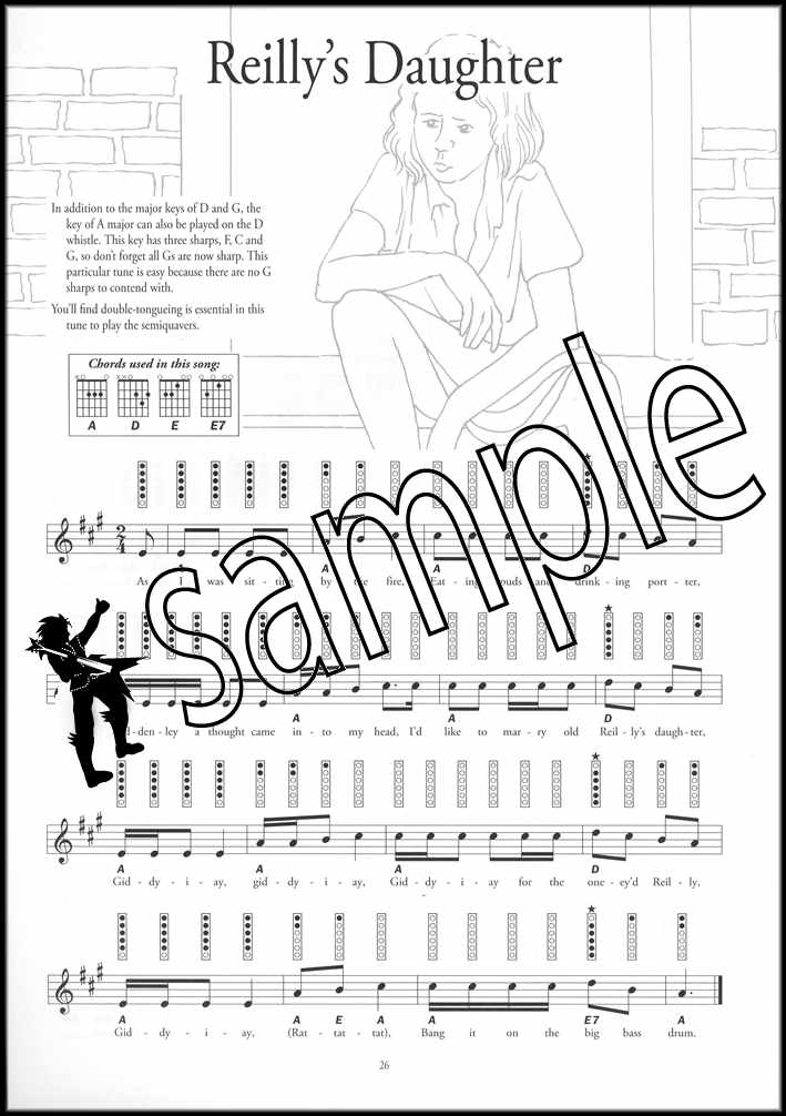 3rd sample page from Instant Tin Whistle Irish Book Only