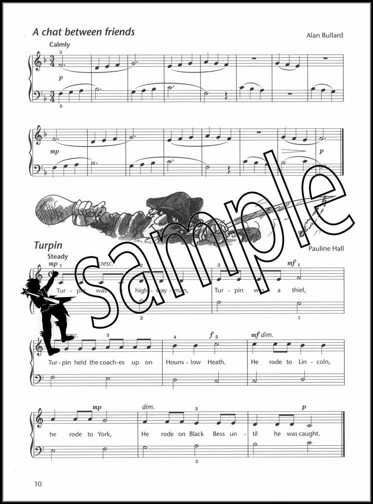 2nd sample page from Piano Time Pieces Book 1