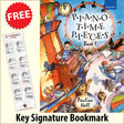 front cover of Piano Time Pieces Book 1 together with free Piano Clef bookmark