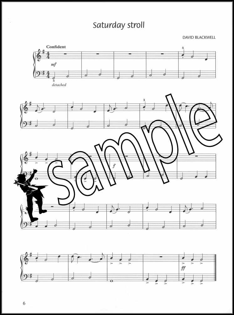 1st sample page from Piano Time Jazz Book 1