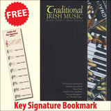 front cover of Traditional Irish Music for Accordion together with free Treble Clef bookmark