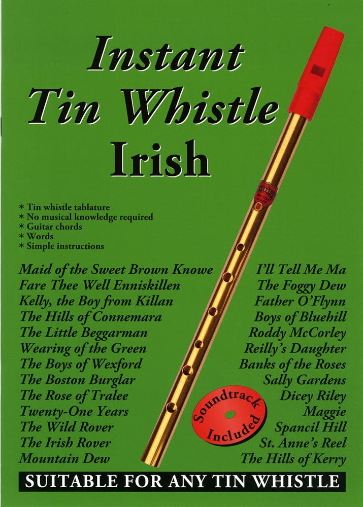 front cover of Instant Tin Whistle Irish Book/CD