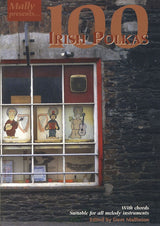 front cover of 100 Irish Polkas Music Book
