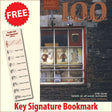 front cover of 100 Irish Polkas Music Book together with free Treble Clef bookmark
