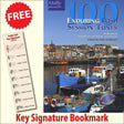 front cover of 100 Enduring Irish Session Tunes Music Book together with free Treble Clef bookmark