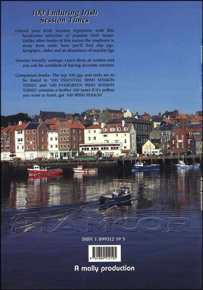 back cover of 100 Enduring Irish Session Tunes Music Book