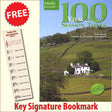front cover of 100 Vital Irish Session Tunes Music Book together with free Treble Clef bookmark