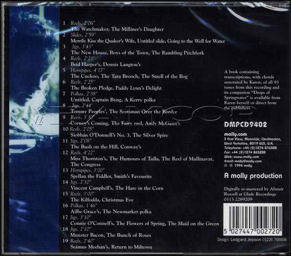 back cover of the CD case