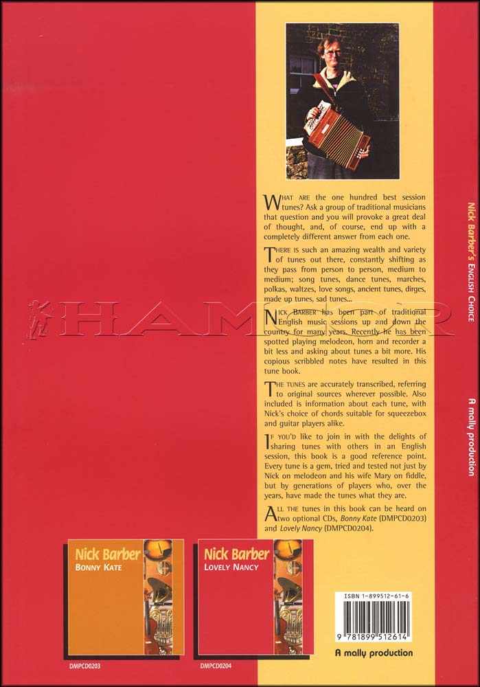 back cover of Nick Barber's English Choice