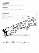 1st sample page from ABRSM Violin Scales & Arpeggios Grade 3