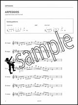 3rd sample page from ABRSM Violin Scales & Arpeggios Grade 4