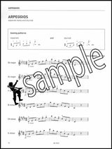 2nd sample page from ABRSM Violin Scales & Arpeggios Grade 5