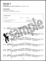 1st sample page from ABRSM Violin Scales & Arpeggios Grade 7