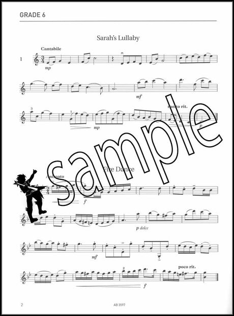 1st sample page from ABRSM Specimen Sight-Reading Tests Grades 6-8