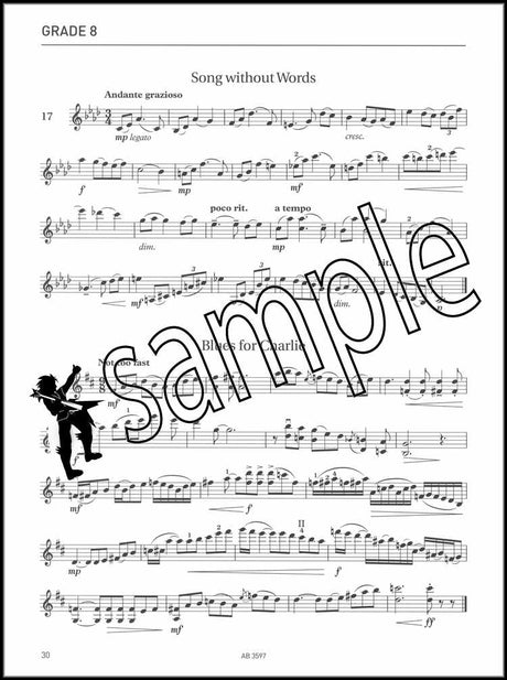 3rd sample page from ABRSM Specimen Sight-Reading Tests Grades 6-8