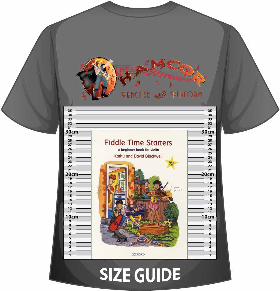 front cover of Fiddle Time Starters Book/CD on a size guide