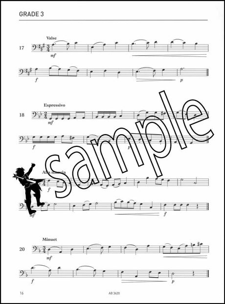 2nd sample page from ABRSM Cello Specimen Sight-Reading Tests Grades 1-5