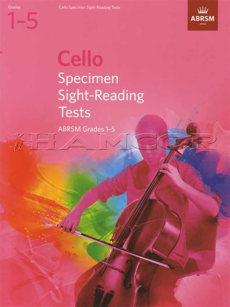 back cover of ABRSM Cello Specimen Sight-Reading Tests Grades 1-5