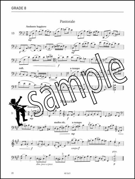 3rd sample page from ABRSM Cello Specimen Sight-Reading Tests Grades 6-8