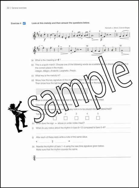 3rd sample page from ABRSM Music Theory in Practice Grade 2