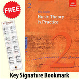 front cover of ABRSM Music Theory in Practice Grade 2 together with free Grand Staff bookmark