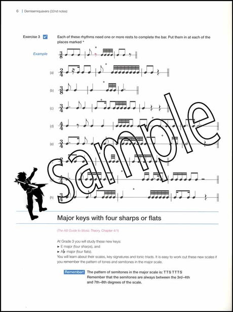 1st sample page from ABRSM Music Theory in Practice Grade 3