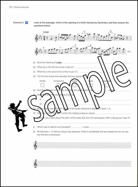 2nd sample page from ABRSM Music Theory in Practice Grade 3