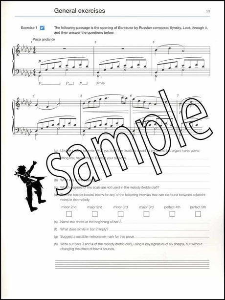 3rd sample page from ABRSM Music Theory in Practice Grade 5