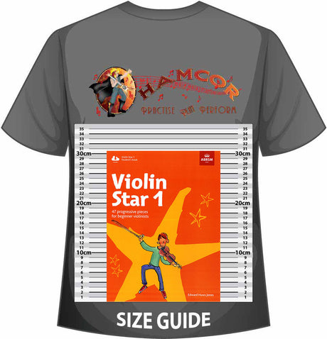 front cover of ABRSM Violin Star 1 Student's Book on a size guide